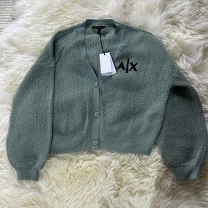 Armani Exchange Sage Green Cardigan